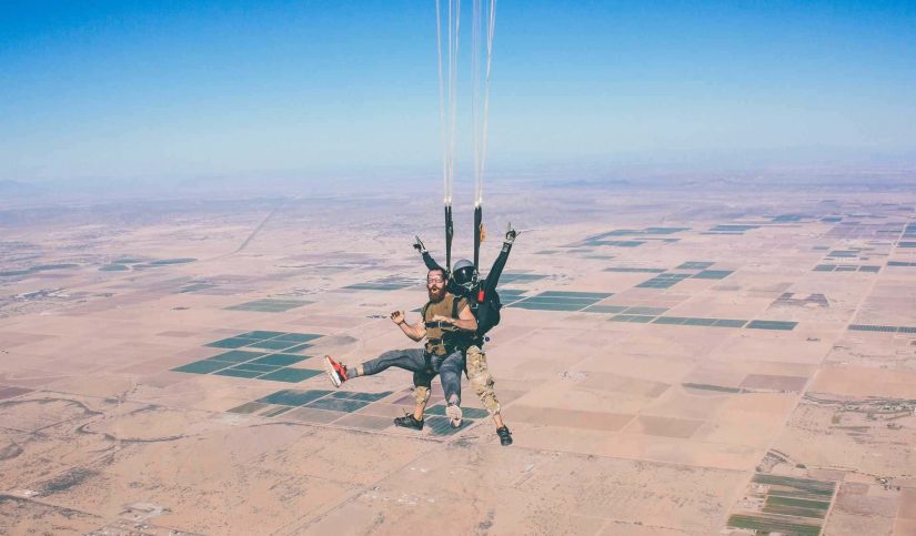 deporte extremo pareja