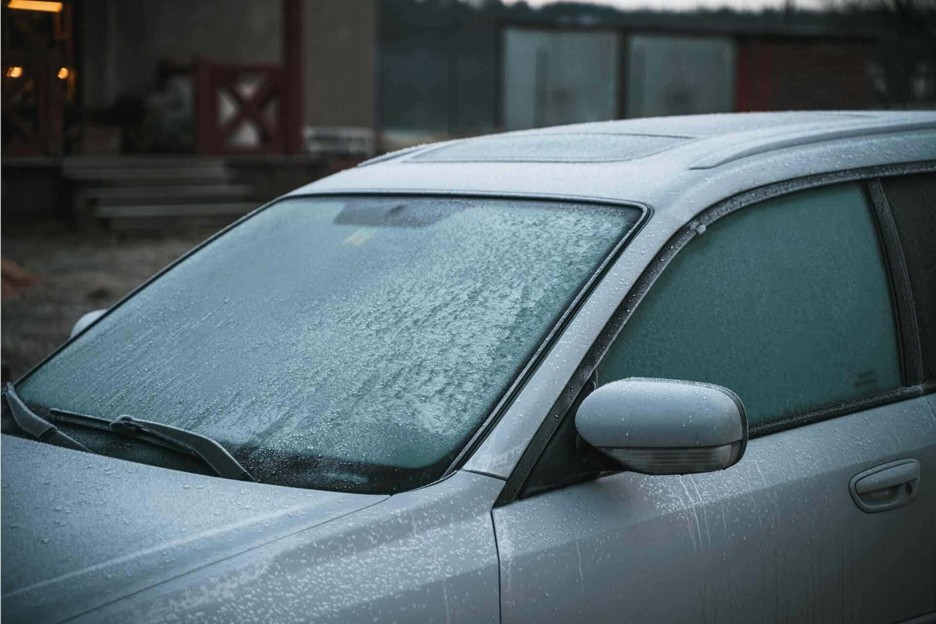 hielo cristal coche